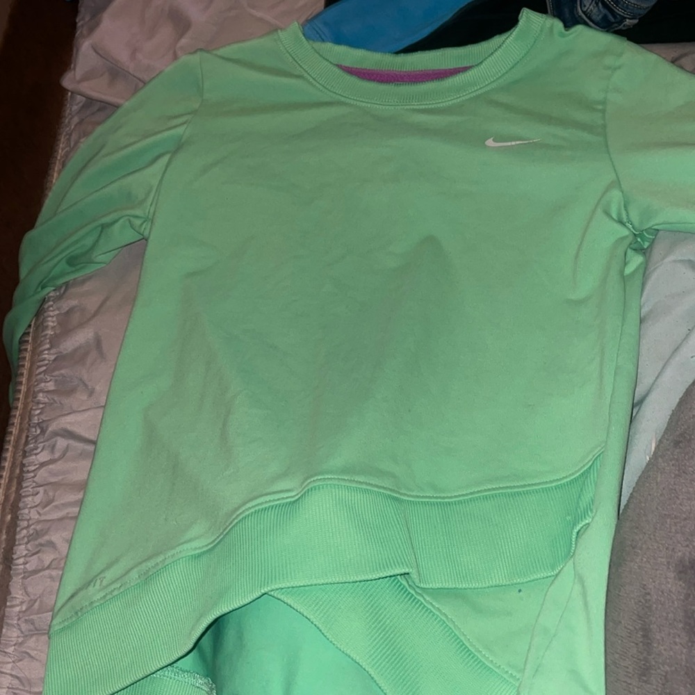Green Nike long sleeve size xs